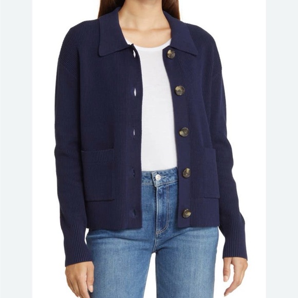 Caslon Dark Blue Women's Cardigan - Picture 5 of 5